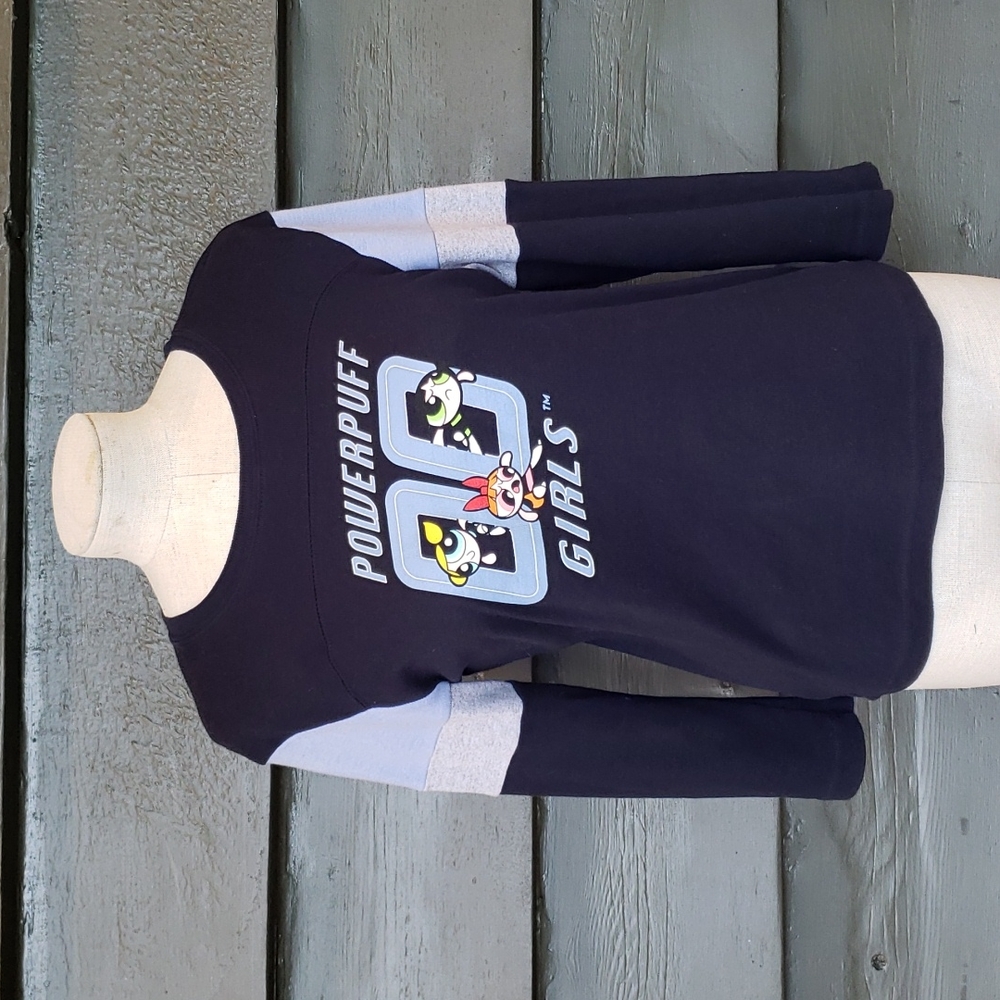 POWERPUFF GIRLS Vintage Y2K Top Navy sz M Women's